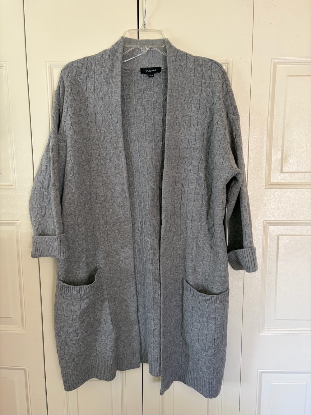 Calligraphie NWT Women's Boho Academia Minimalist Open Cardigan Sz 1X Oversized